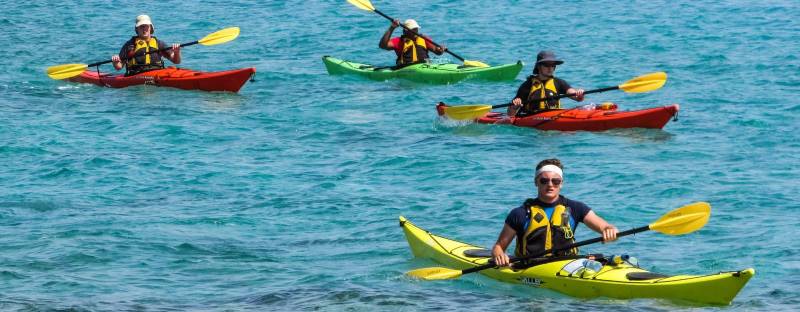 Activité kayak dans le Parc National des Calanques