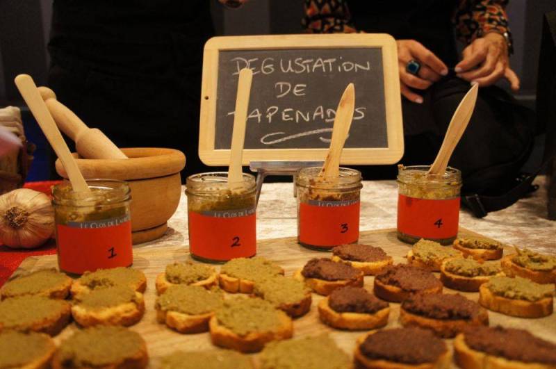 Atelier dégustation tapenade