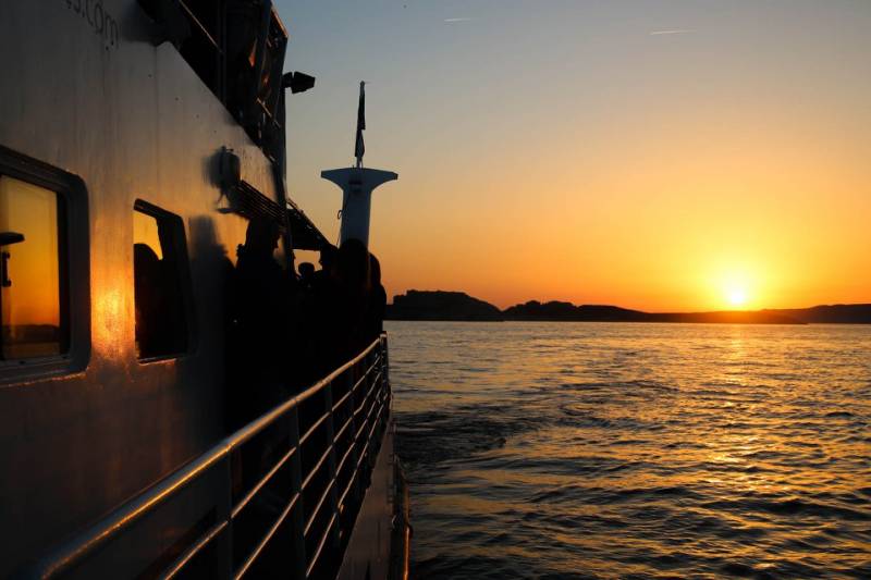 Coucher de soleil sur la Baie