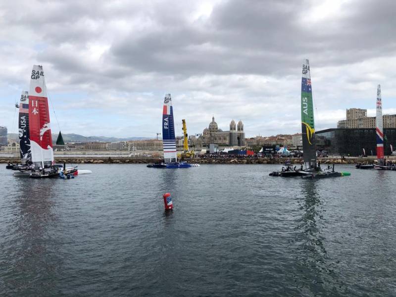 Privatisation de notre navire pour le suivi de la régate de la Sail GP à Marseille