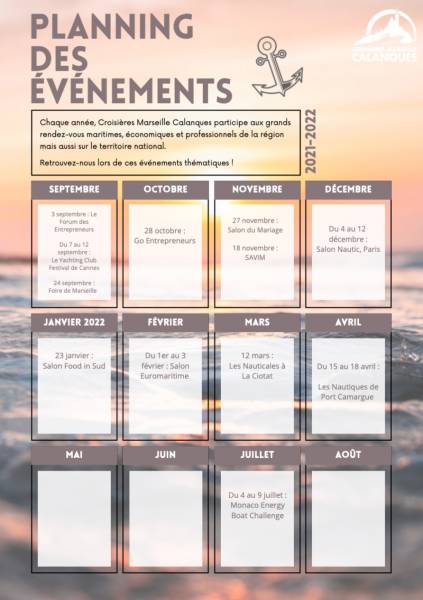 Planning des salons et rassemblements