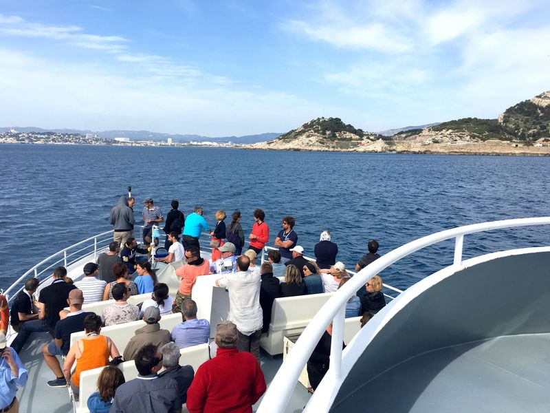 Visite du Parc National des Calanques à bord d'un bateau