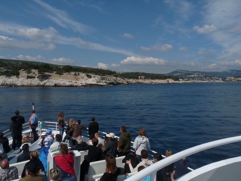 Visite des calanques du navire